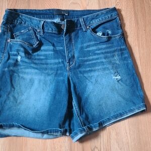 1822 Denim Distressed Jean Shorts Size 12